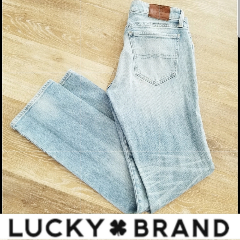 Lucky Brand Women's Straight Leg Denim Jean's Zip-up Candiani Fabric Ankle sz 25 - Picture 1 of 16